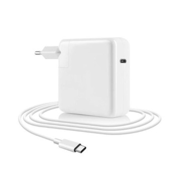Chargeur MACBOOK 61W Type-C Blanc
