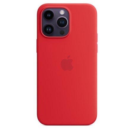 Étui silicone iPhone 14 avec MagSafe