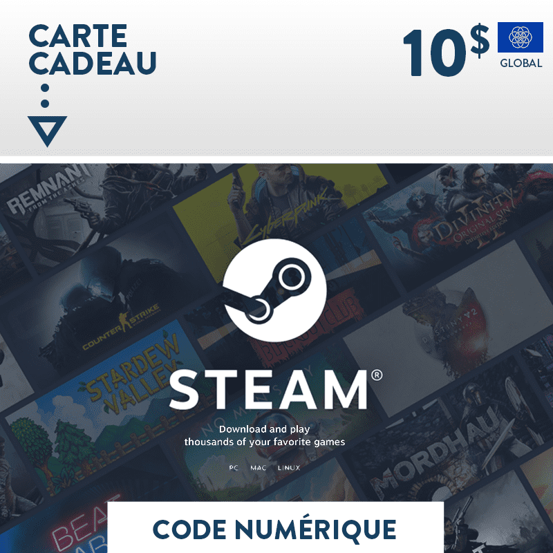 Carte Steam Tunisie 10$