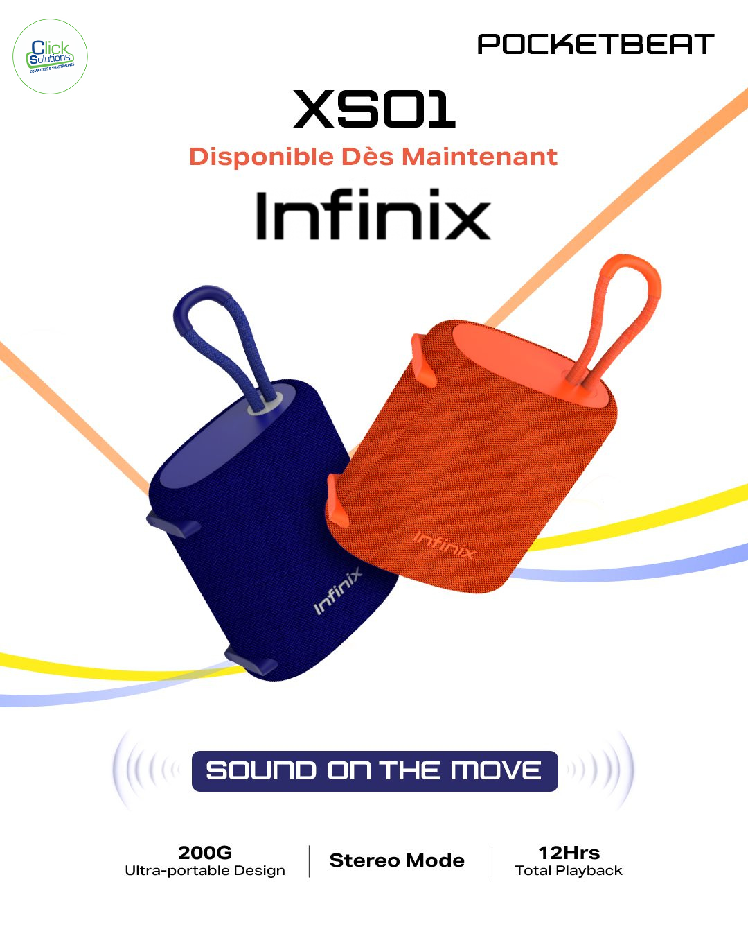 Haut Parleur Bluetooth INFINIX XS01 clicksolutions prix tunisie